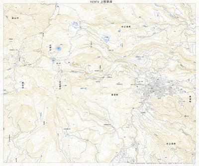 543874 上野草津 （こうずけくさつ Kozukekusatsu）, 地形図
