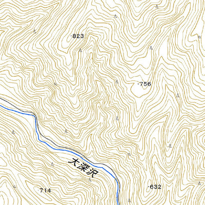 574003 不忘山 （ふぼうさん Fubosan）, 地形図