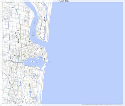 574007 荒浜 （あらはま Arahama）, 地形図