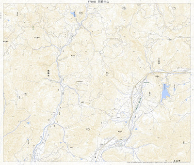 574011 羽前中山 （うぜんなかやま Uzennakayama）, 地形図