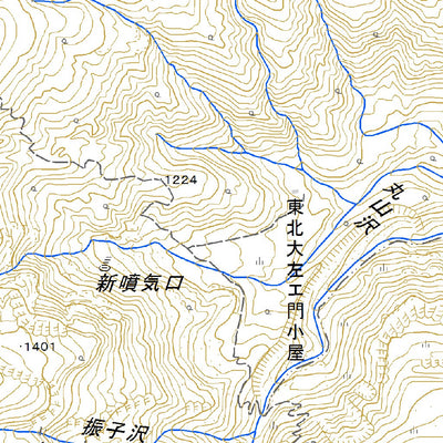 574013 蔵王山 （ざおうざん Zaozan）, 地形図