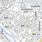 574027 仙台東南部 （せんだいとうなんぶ Sendaitonambu）, 地形図