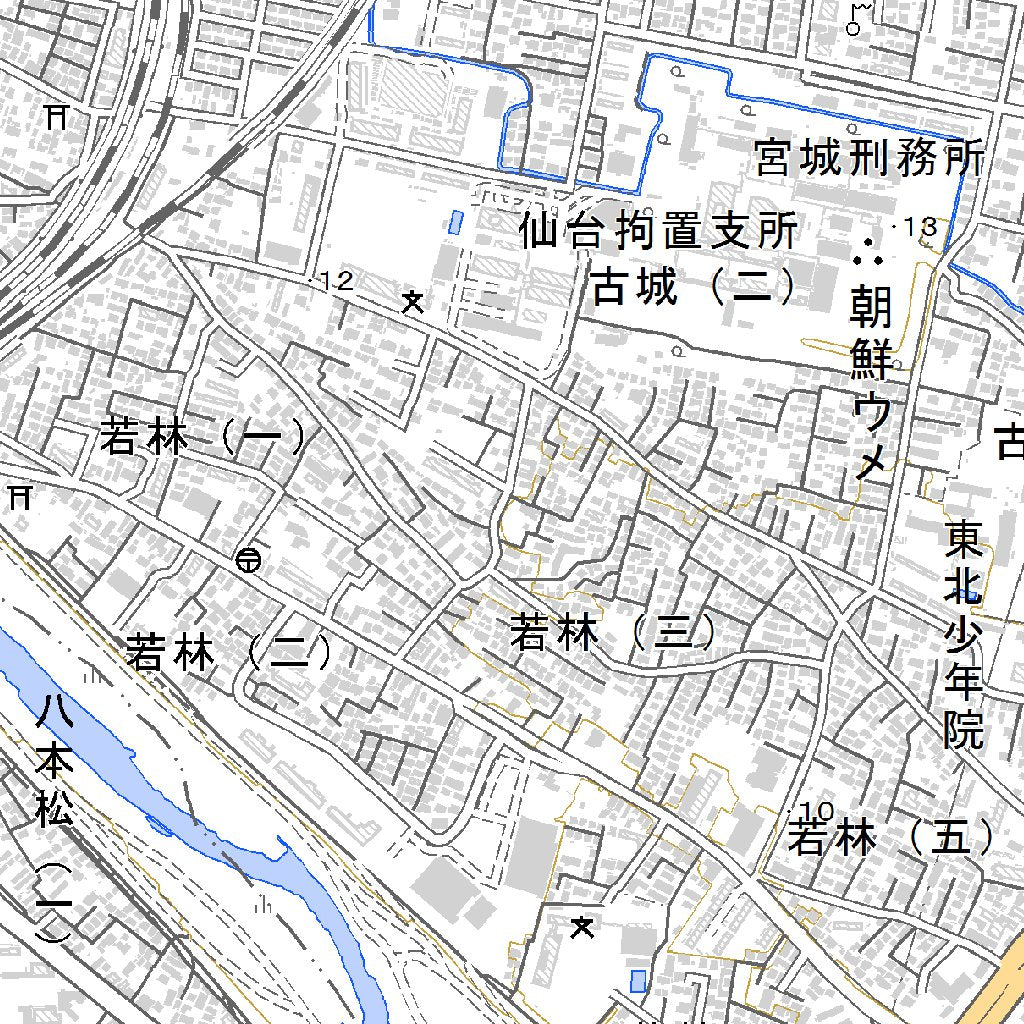 574027 仙台東南部 (せんだいとうなんぶ Sendaitonambu), 地形図 Map by Pacific Spatial ...