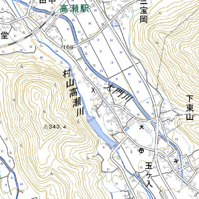 574033 山寺 （やまでら Yamadera）, 地形図