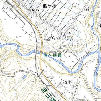 574035 熊ヶ根 （くまがね Kumagane）, 地形図