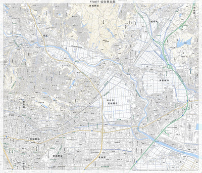 574037 仙台東北部 （せんだいとうほくぶ Sendaitohokubu）, 地形図