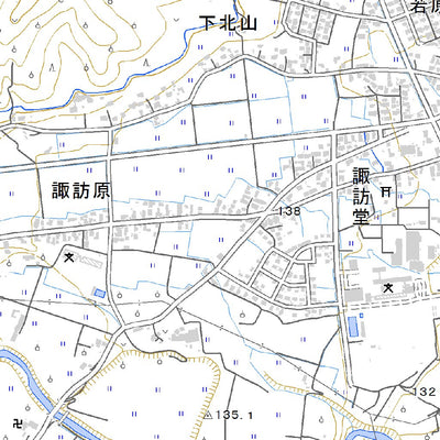574041 左沢 （あてらざわ Aterazawa）, 地形図