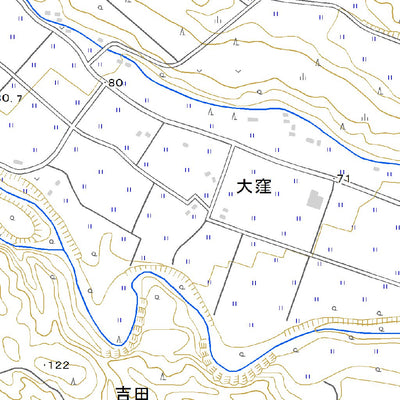 574056 七ッ森 （ななつもり Nanatsumori）, 地形図