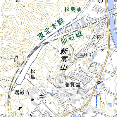 574140 松島 （まつしま Matsushima）, 地形図