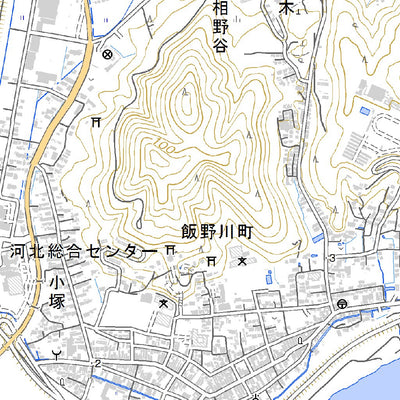 574162 飯野川 （いいのがわ Iinogawa）, 地形図