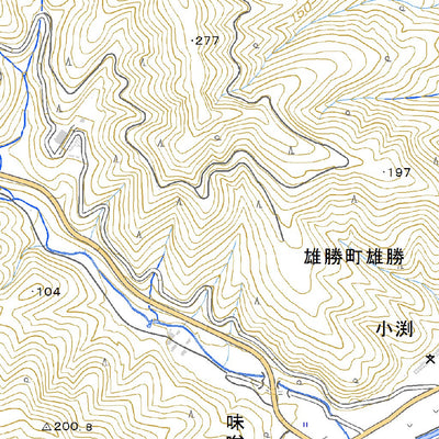 574163 雄勝 （おがつ Ogatsu）, 地形図