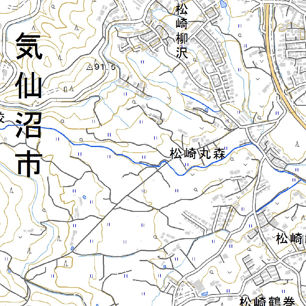 584124 気仙沼 （けせんぬま Kesennuma）, 地形図 Map by Pacific