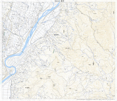 584141 前沢 （まえさわ Maesawa）, 地形図
