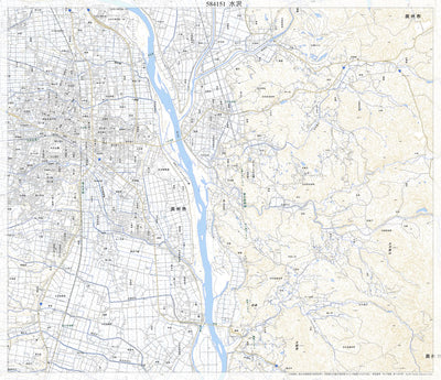 584151 水沢 （みずさわ Mizusawa）, 地形図