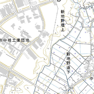 584161 陸中江刺 （りくちゅうえさし Rikuchuesashi）, 地形図