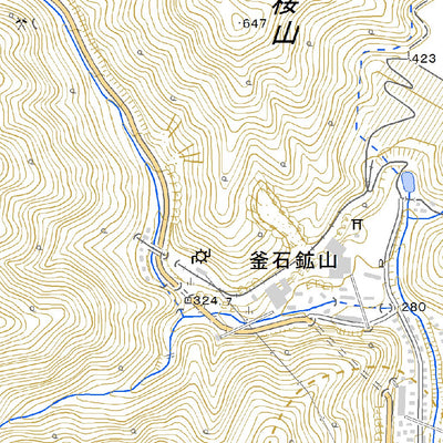 584175 陸中大橋 （りくちゅうおおはし Rikuchuohashi）, 地形図