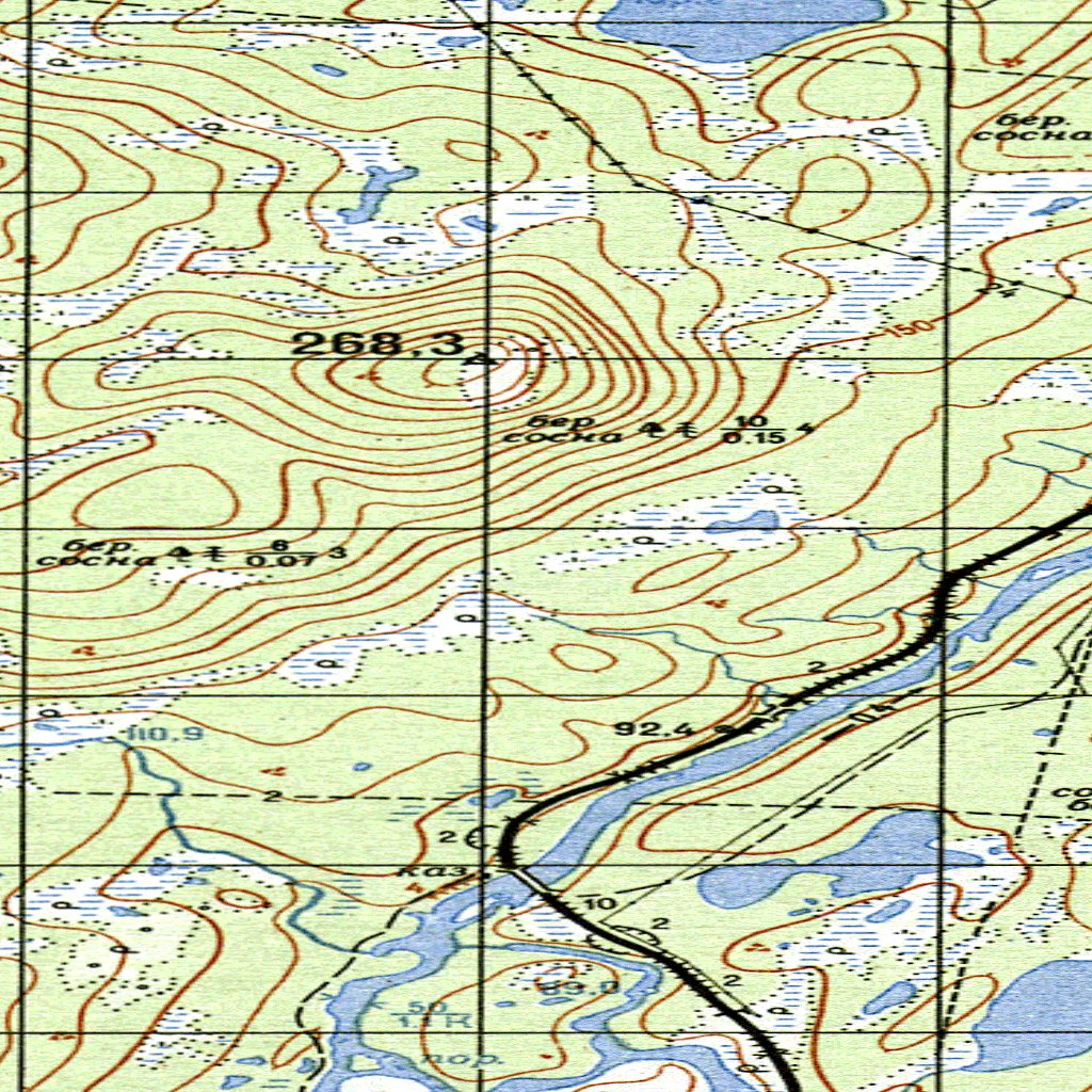 Soviet Genshtab: r36-127-1_2 Map by Avenza Systems Inc. | Avenza Maps