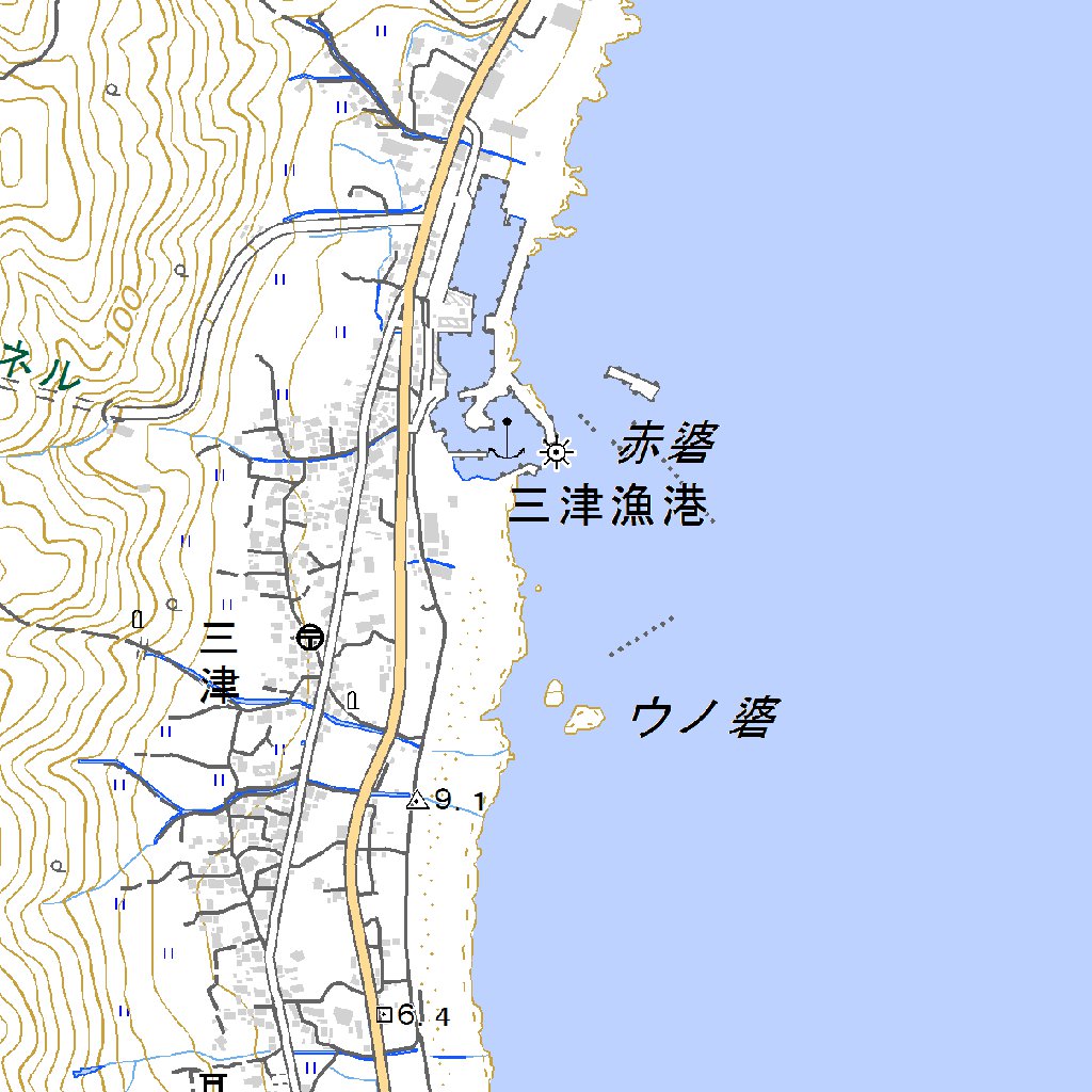 493471 室戸岬 （むろとざき Murotozaki）, 地形図 Map by Pacific 