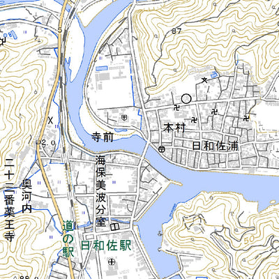 503444 日和佐 （ひわさ Hiwasa）, 地形図