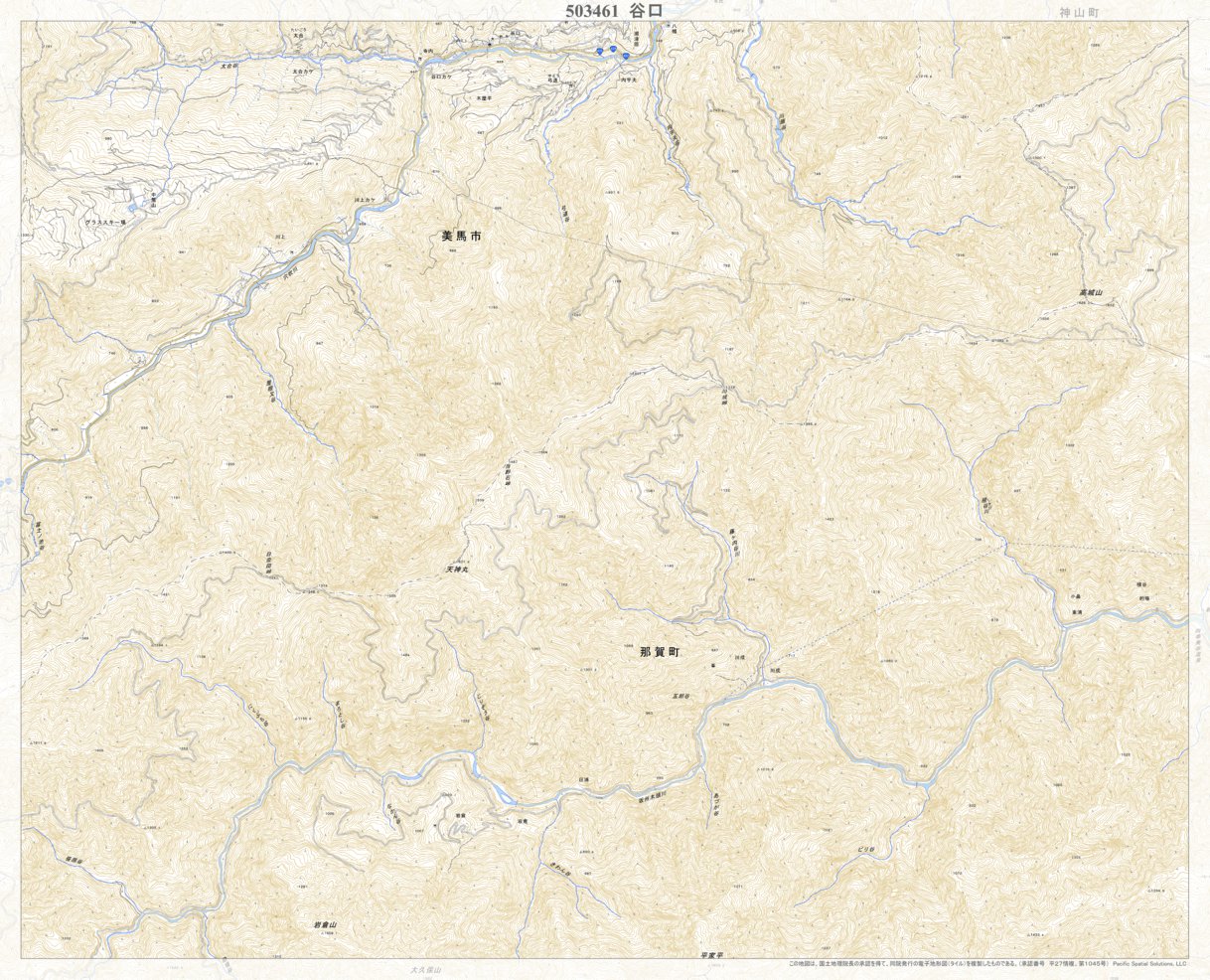 503461 谷口 （たにぐち Taniguchi）, 地形図 Map by Pacific Spatial 