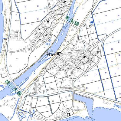 533601 南浜 （みなみはま Minamihama）, 地形図