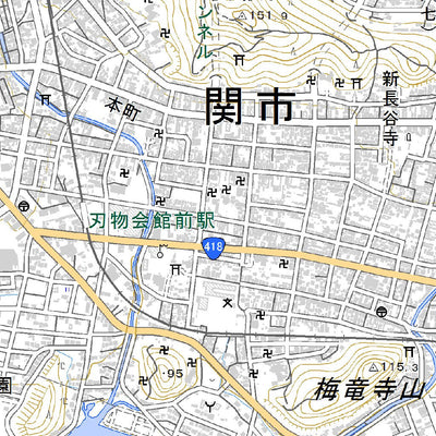 533617 美濃関 （みのせき Minoseki）, 地形図