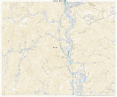 533647 郡上八幡 （ぐじょうはちまん Gujohachiman）, 地形図