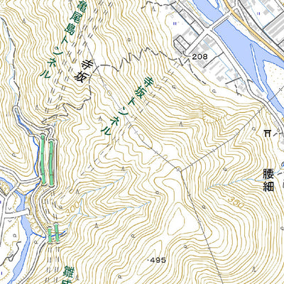 533647 郡上八幡 （ぐじょうはちまん Gujohachiman）, 地形図