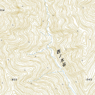 533654 能郷白山 （のうごうはくさん Nogohakusan）, 地形図