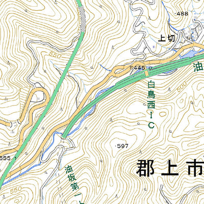 533666 白鳥 （しろとり Shirotori）, 地形図