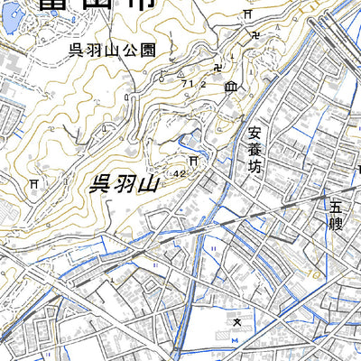 553701 富山 （とやま Toyama）, 地形図