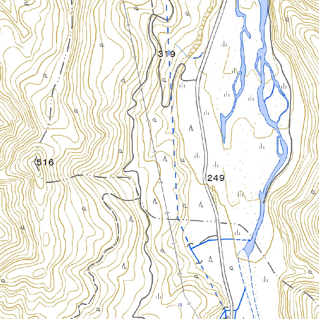 イメージ図 553703 越中大浦 （えっちゅうおおうら Etchuoura）, 地形図 Map by