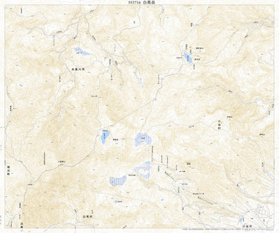553716 白馬岳 （しろうまだけ Shiromadake）, 地形図