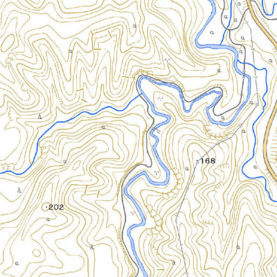 633937 左股 （ひだりまた Hidarimata）, 地形図