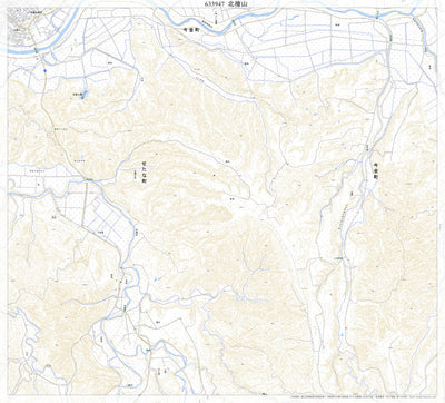 633947 北檜山 （きたひやま Kitahiyama）, 地形図