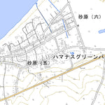 634015 砂原 （さわら Sawara）, 地形図