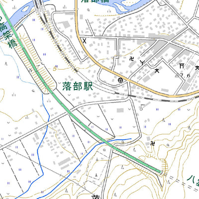 634023 落部 （おとしべ Otoshibe）, 地形図