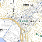 634047 本輪西 （もとわにし Motowanishi）, 地形図