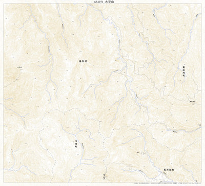 634071 大平山 （おおびらやま Obirayama）, 地形図