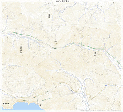 634074 礼文華峠 （れぶんげとうげ Rebungetoge）, 地形図