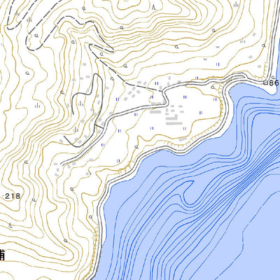 634076 洞爺 （とうや Toya）, 地形図