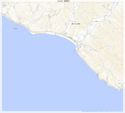 634233 東静内 （ひがししずない Higashishizunai）, 地形図