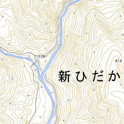 634245 美河 （みかわ Mikawa）, 地形図