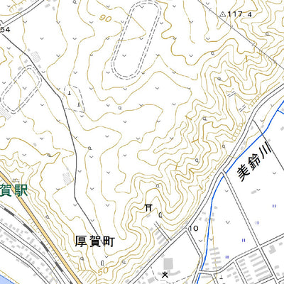 634251 厚賀 （あつが Atsuga）, 地形図