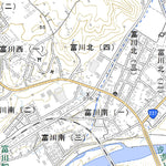 634260 富川 （とみかわ Tomikawa）, 地形図