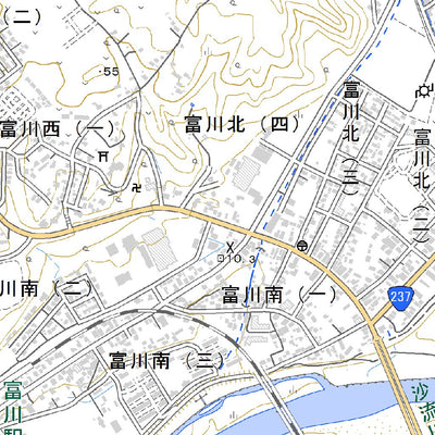 634260 富川 （とみかわ Tomikawa）, 地形図