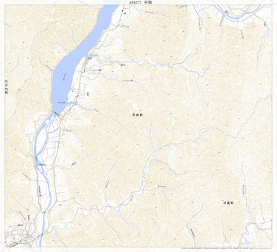 634271 平取 （びらとり Biratori）, 地形図