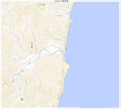 634312 日高目黒 （ひだかめぐろ Hidakameguro）, 地形図