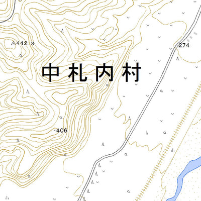 634370 上札内 （かみさつない Kamisatsunai）, 地形図