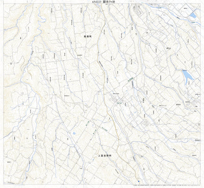 654223 美馬牛 （びばうし Bibaushi）, 地形図